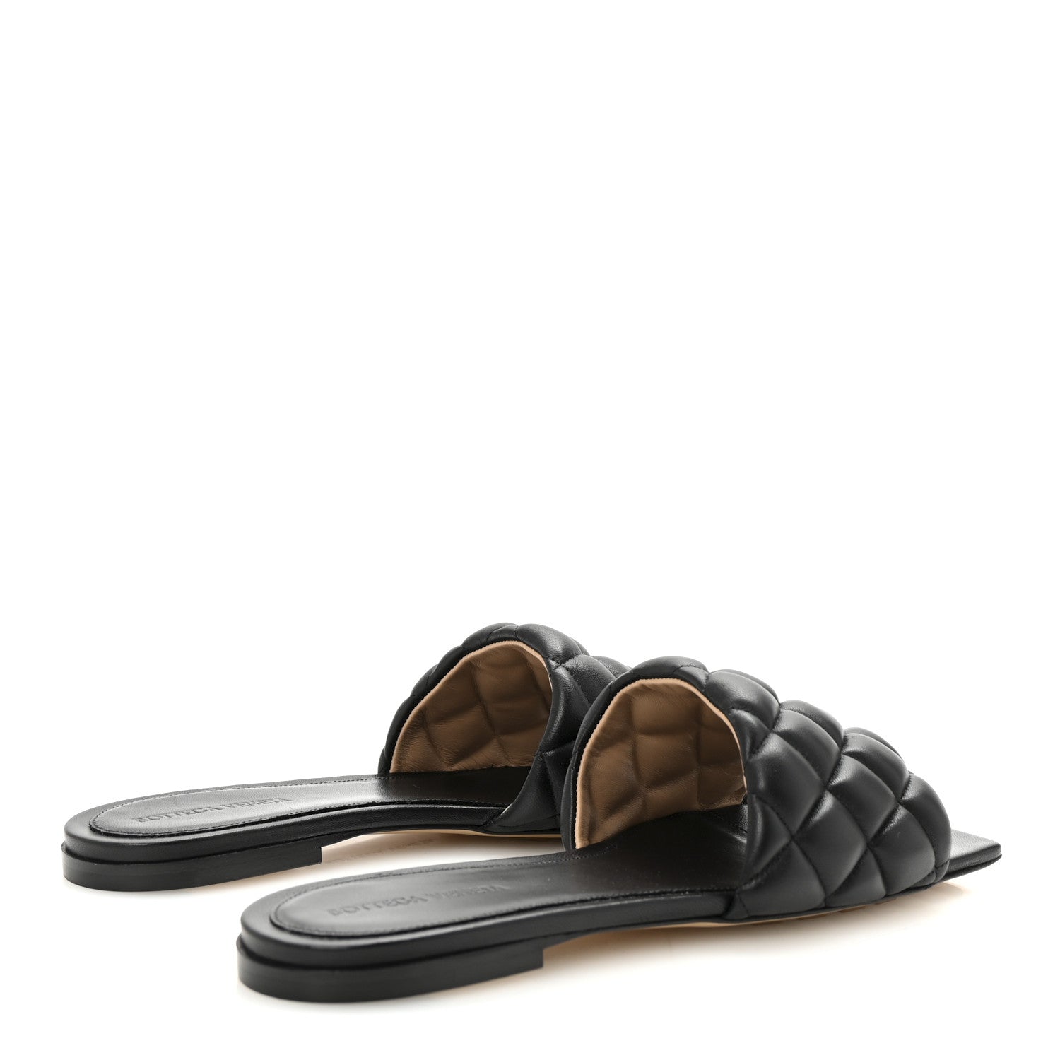 Bottega Veneta Nappa Matelasse Padded Flat Sandals 40 Black 5 of 9