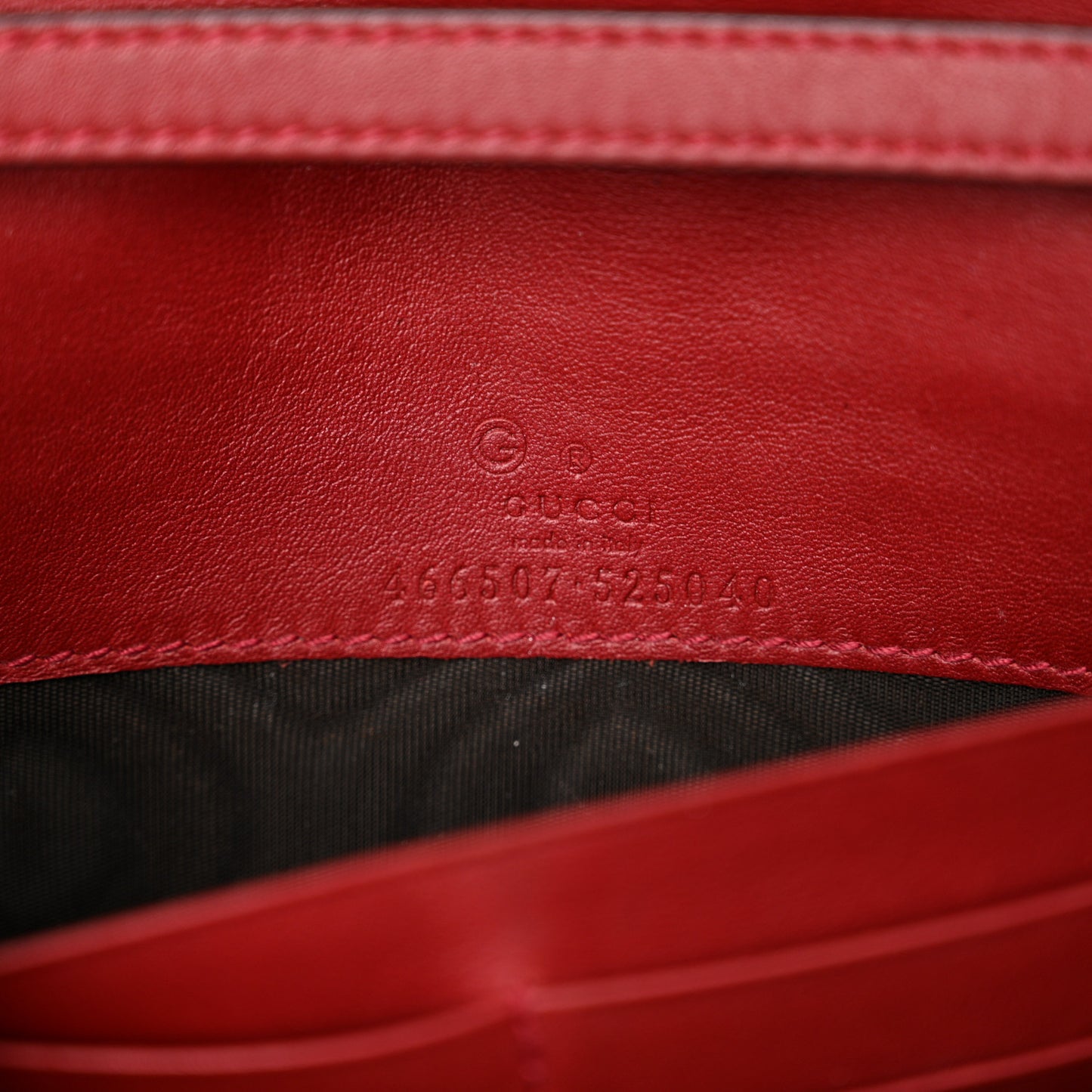 Microguccissima Crossbody Wallet Red