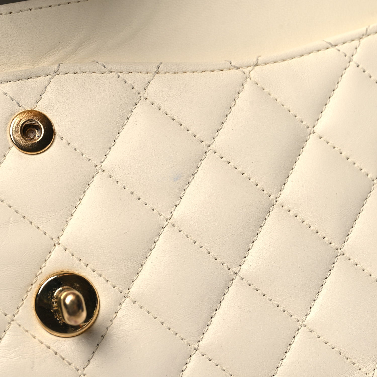 Chanel Lambskin Quilted Medium Double Flap White 15 of 15