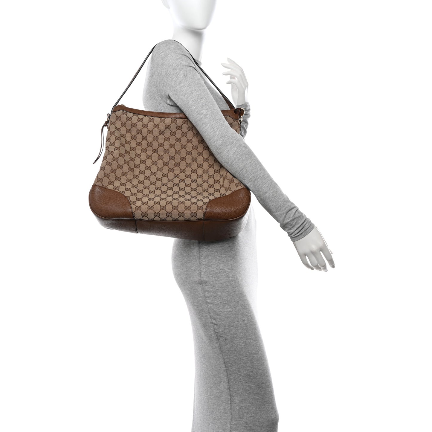 Soft GG Monogram Large Margaux Hobo Brown