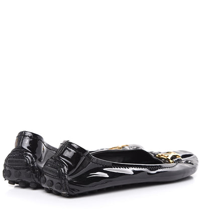 Louis Vuitton Patent Calfskin Oxford Loafers 42 Black 4 of 10