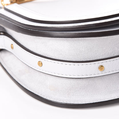 Chloe Calfskin Suede Small Nile Bracelet Bag Light Cloud 8 of 9