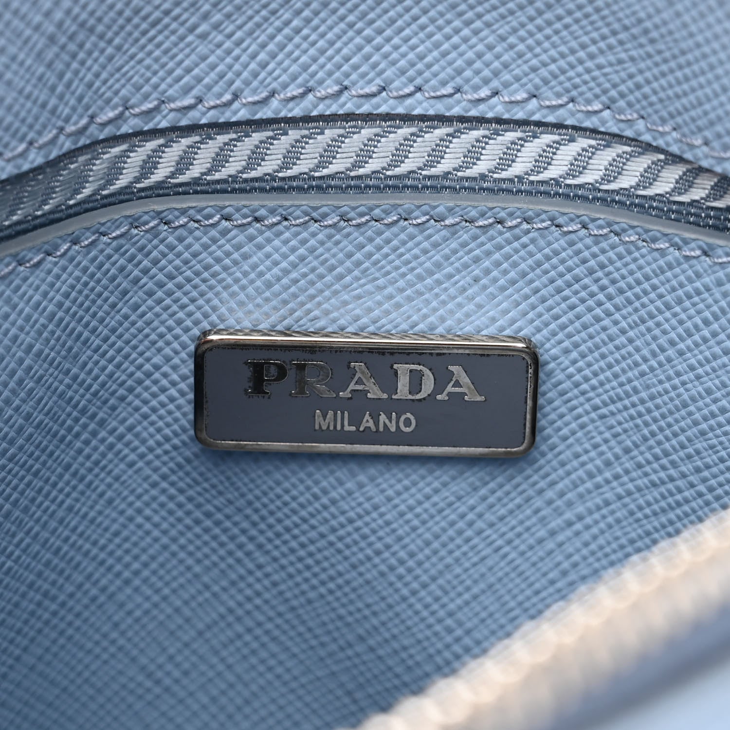 Prada Saffiano Lux Mini Promenade Tote Astrale 6 of 10