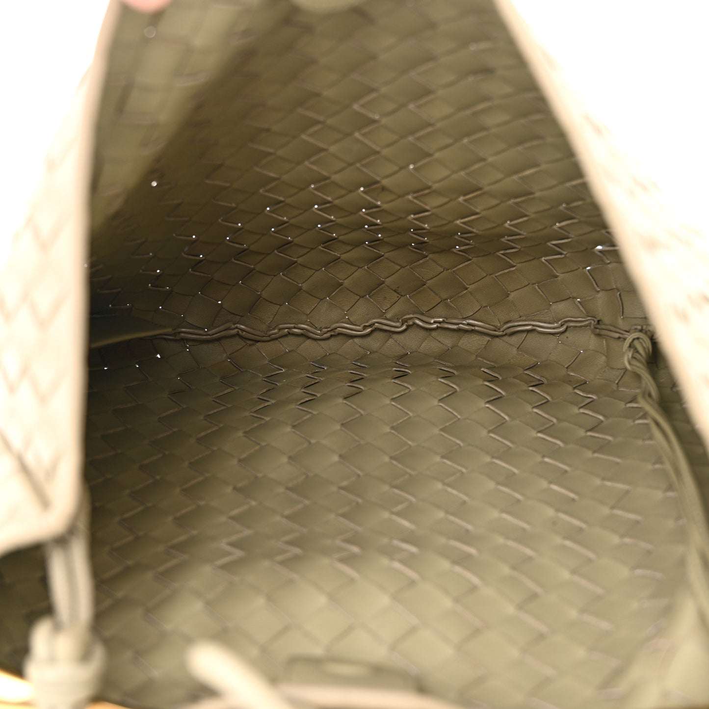 Nappa Intrecciato Medium Sardine Bag Travertine
