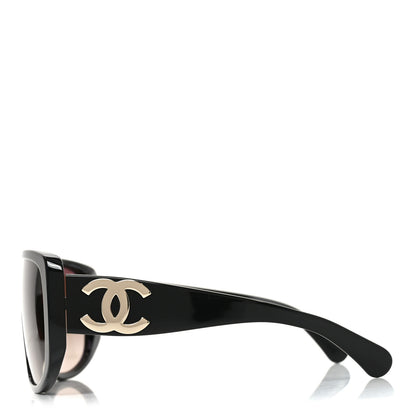 Chanel Acetate Shield Sunglasses 5495A Black 3 of 7