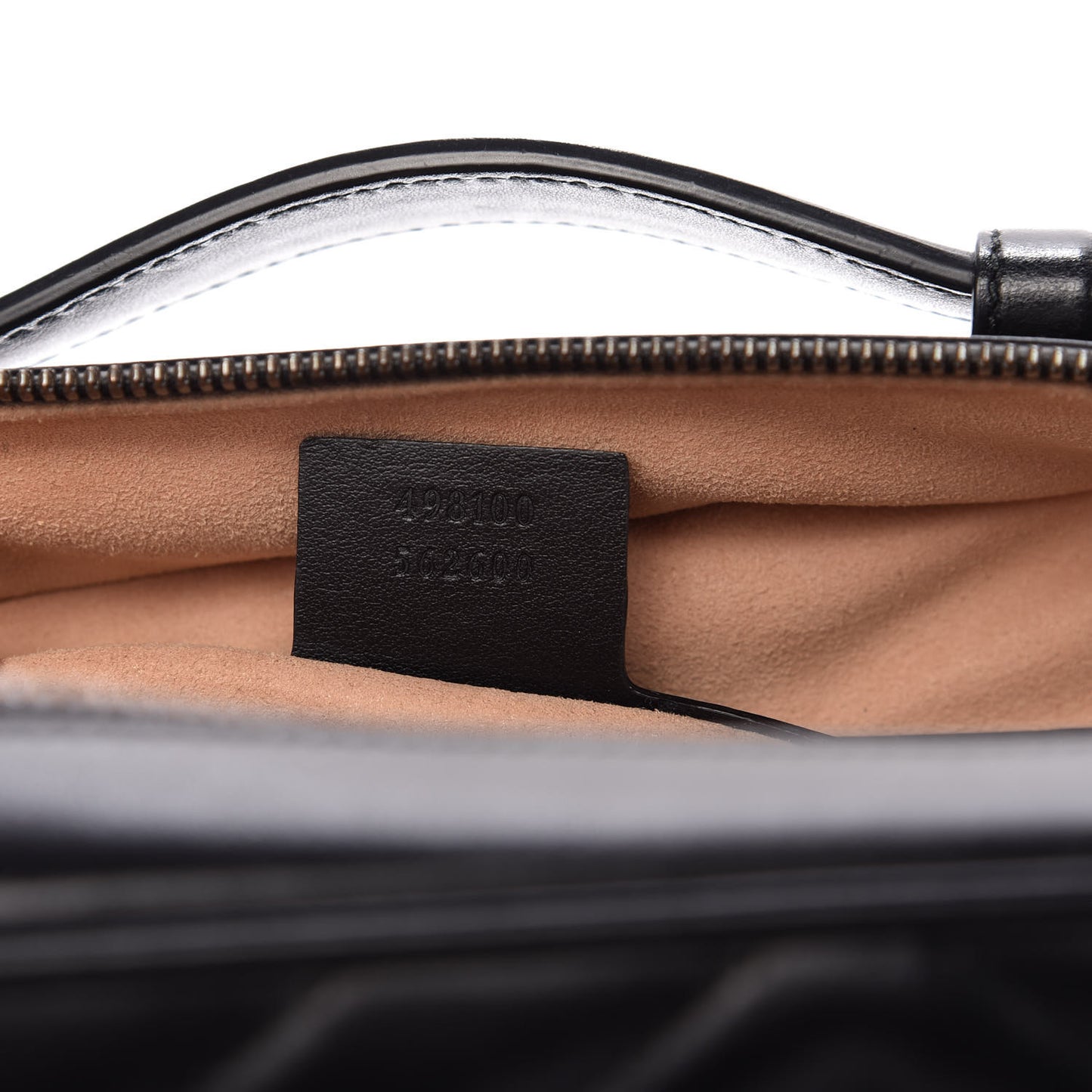 Calfskin Matelasse Sylvie Web Small GG Marmont Top Handle Shoulder Bag Black