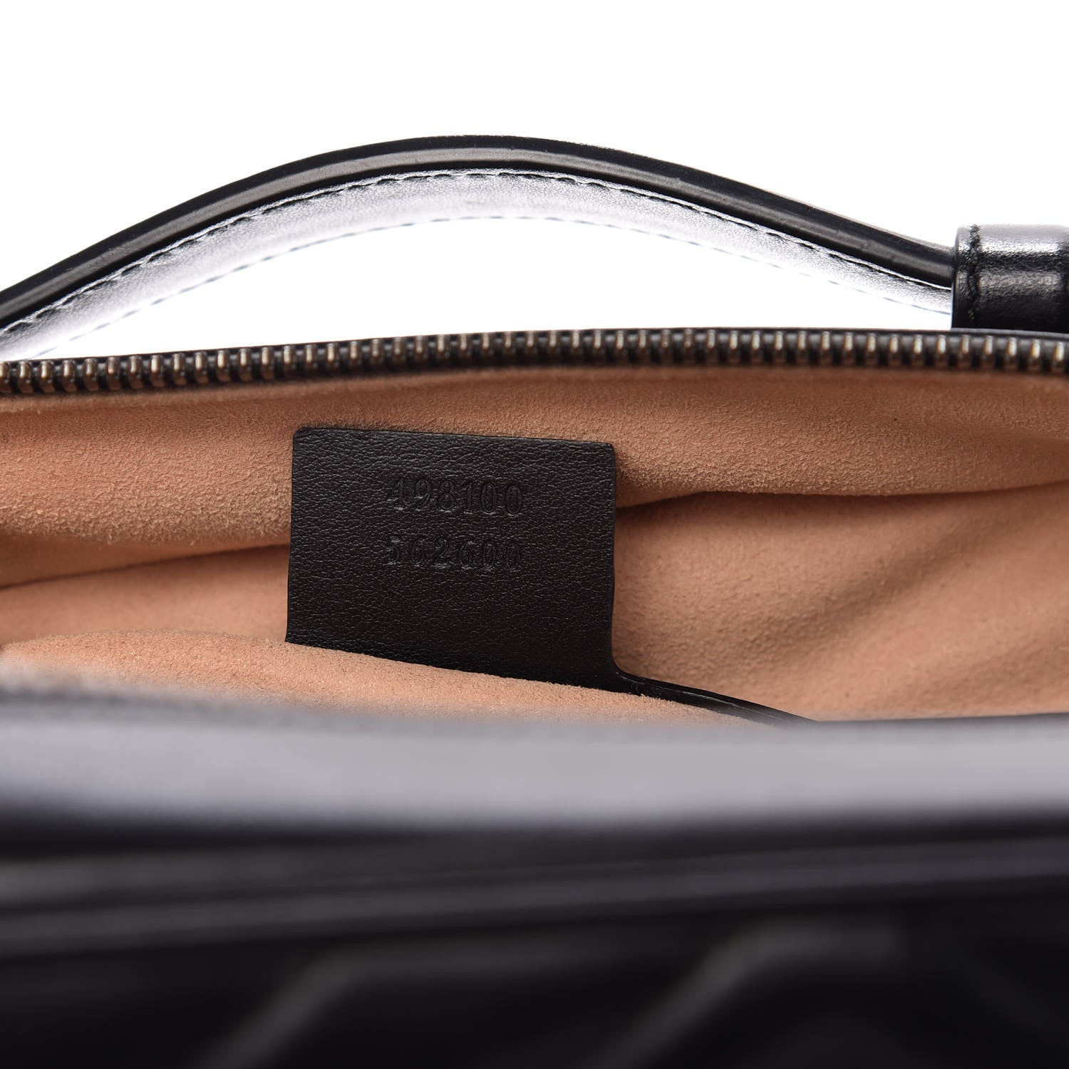 Gucci Calfskin Matelasse Sylvie Web Small GG Marmont Top Handle Shoulder Bag Black 9 of 11