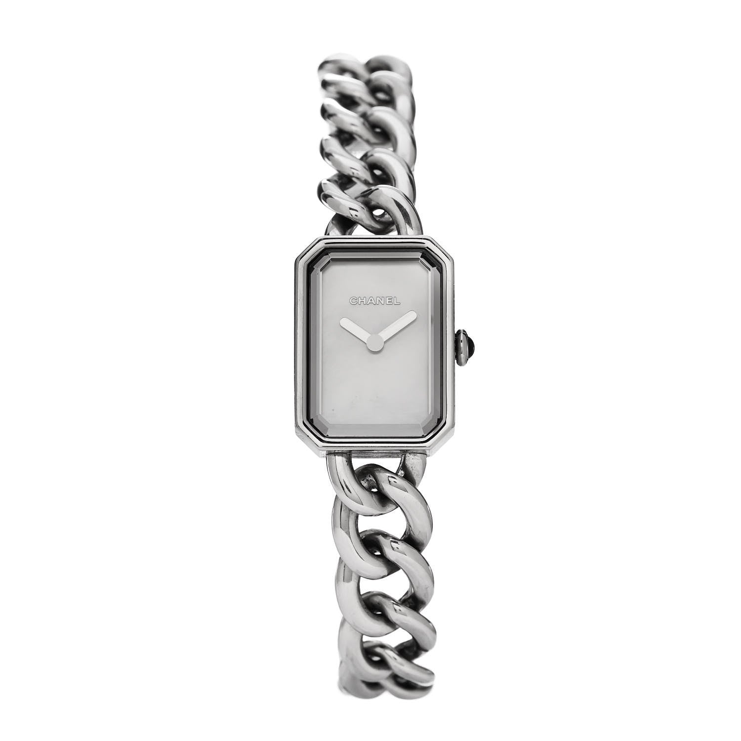 Chanel Stainless Steel Mother of Pearl 20mm Chain Premiere Quartz Watch 1 of 4