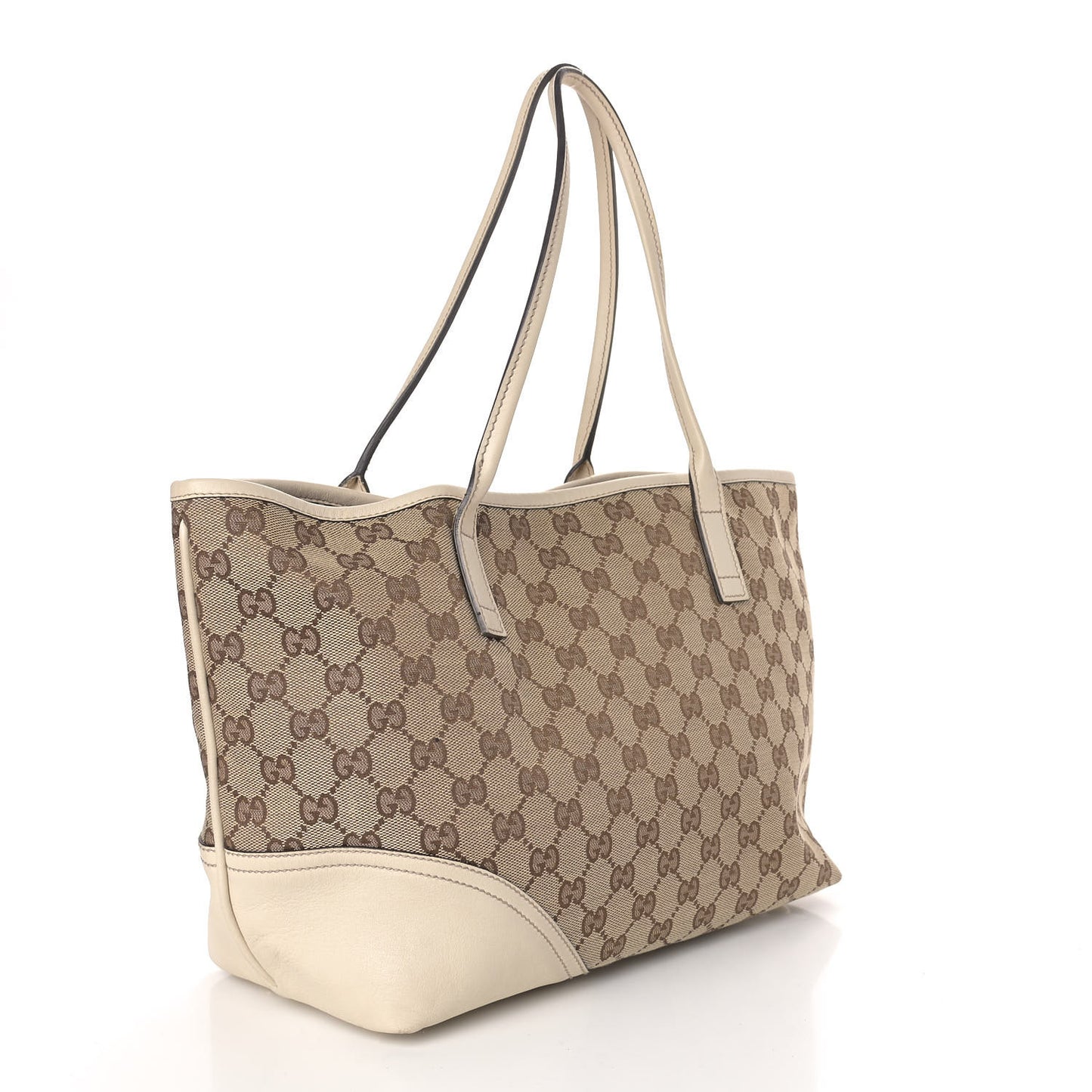 Monogram Medium New Britt Tote Off White
