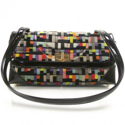 Chanel Patent Velvet Quilted Cubist Flap 3 of 10