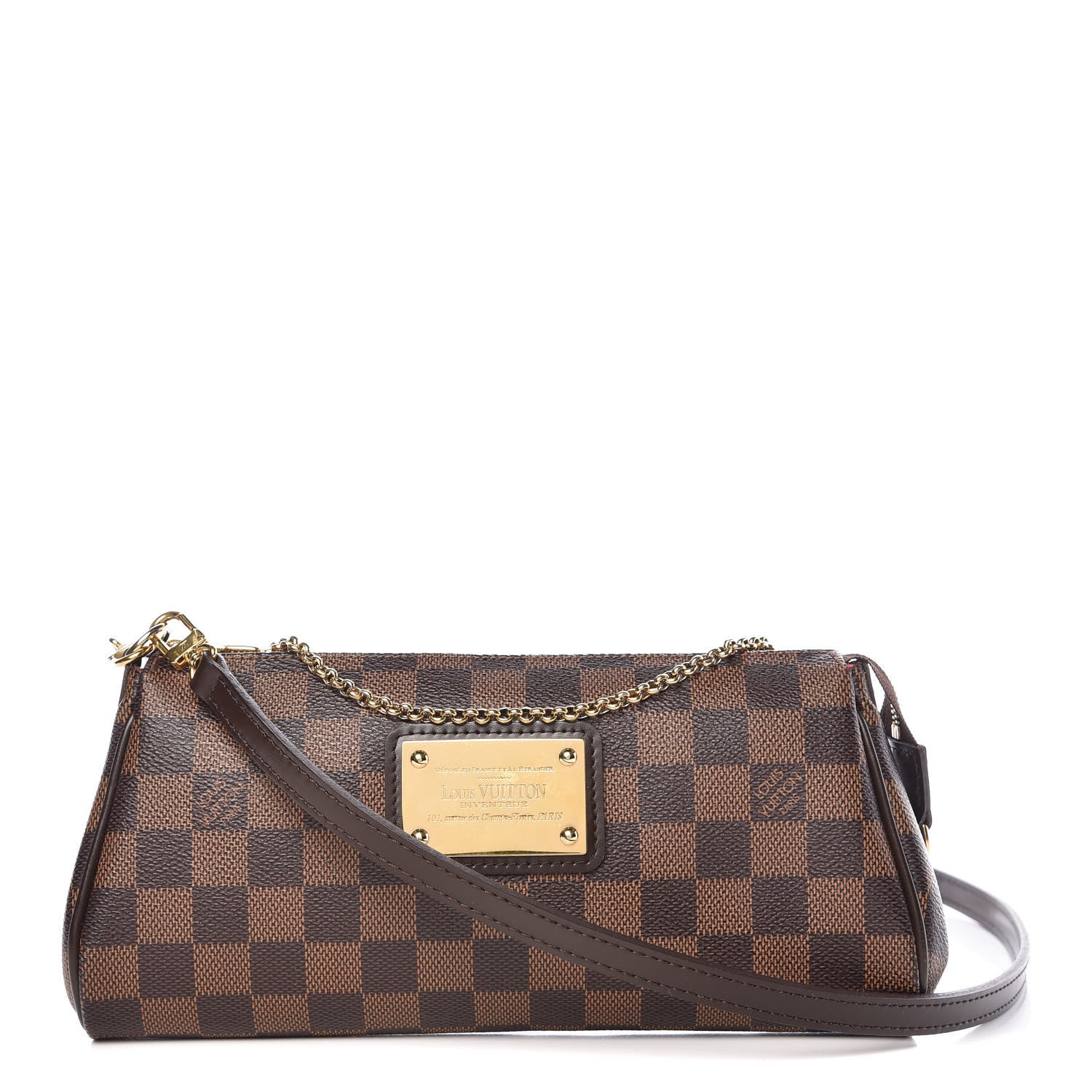 Louis Vuitton Damier Ebene Eva Clutch 1 of 10