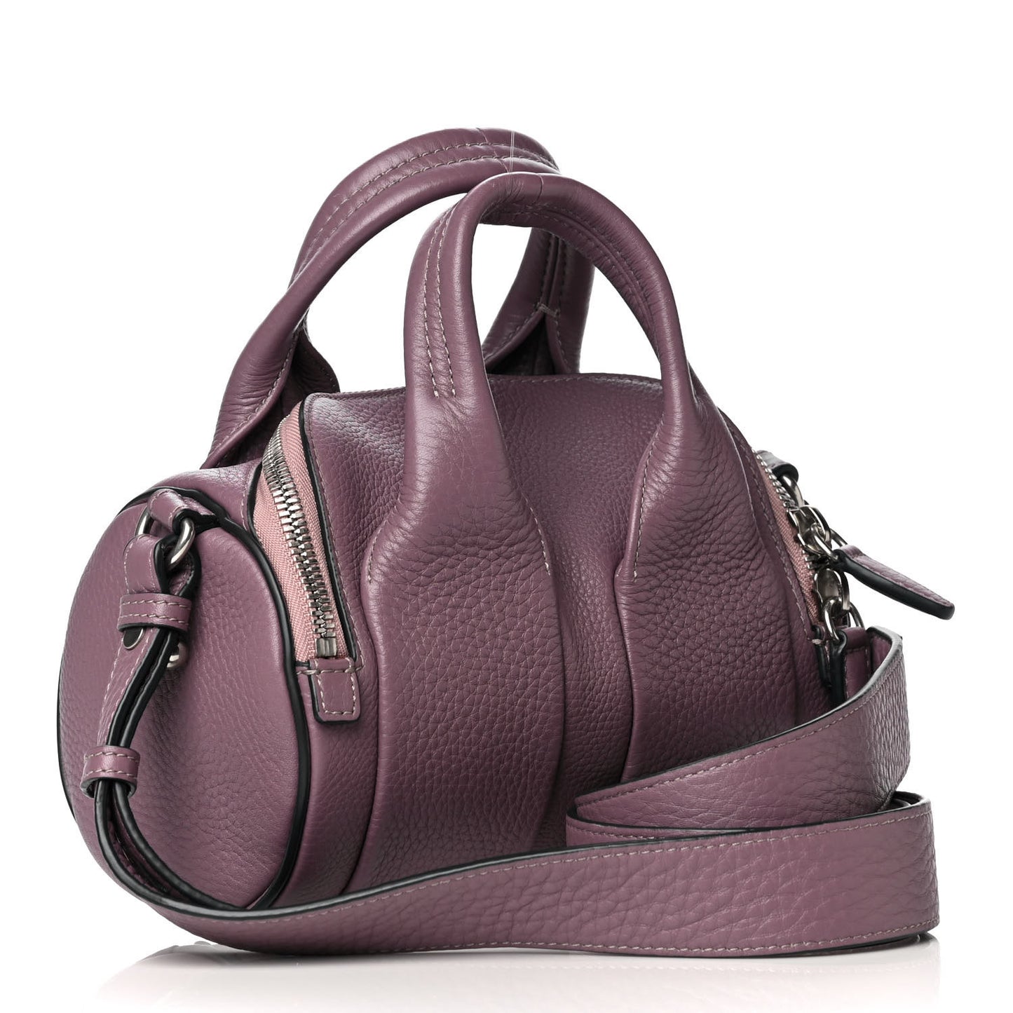 Pebbled Lambskin Mini Rockie Mauve Rhodium Hardware