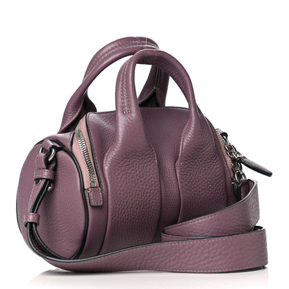 Alexander Wang Pebbled Lambskin Mini Rockie Mauve Rhodium Hardware 4 of 12