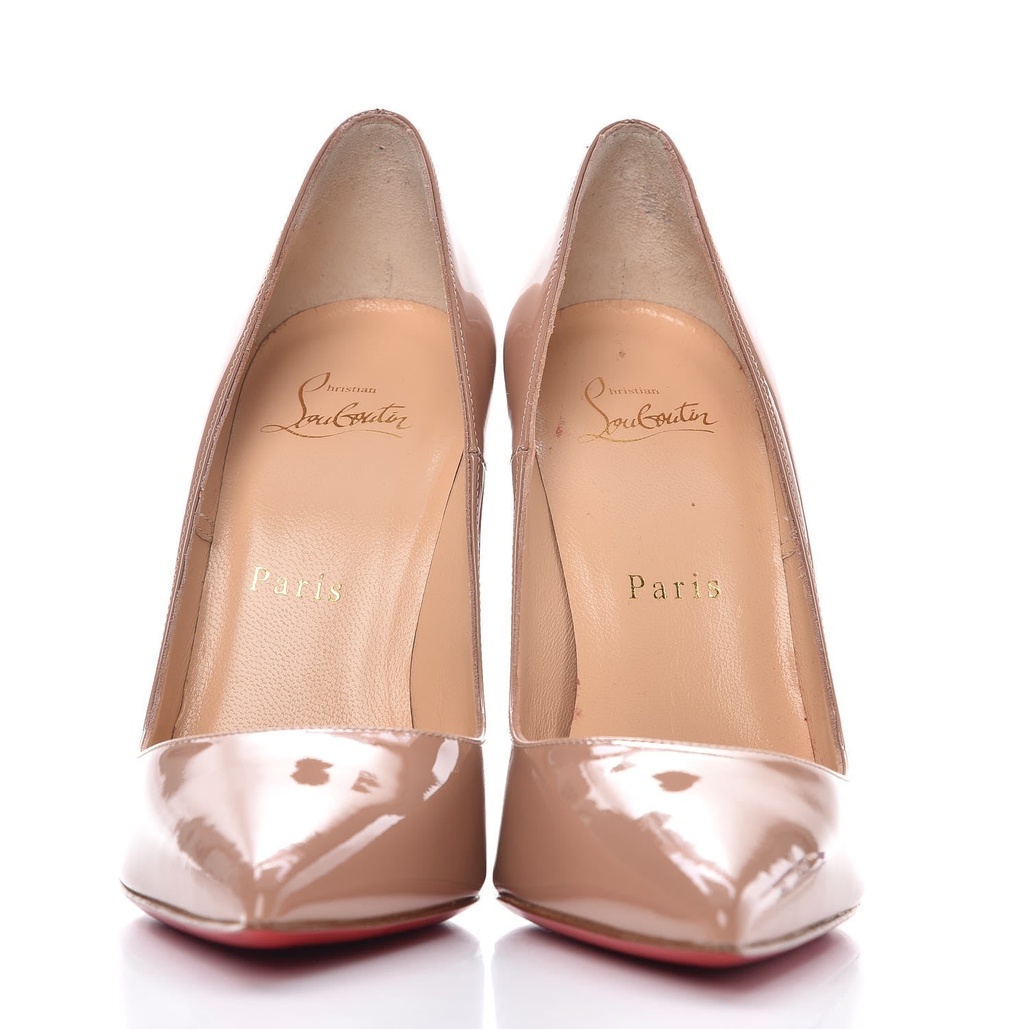 Christian Louboutin Patent So Kate 120 Pumps 36.5 Nude 2 of 9