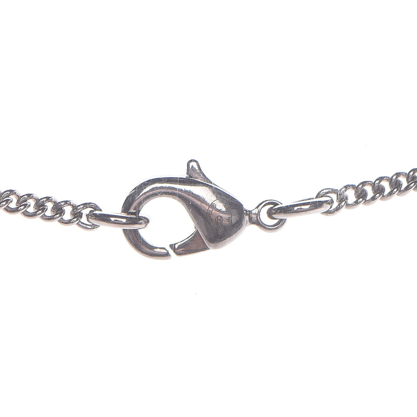 Crystal Emoji Choupette Cat Pendant Necklace Silver