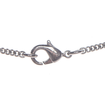 Chanel Crystal Emoji Choupette Cat Pendant Necklace Silver 5 of 5
