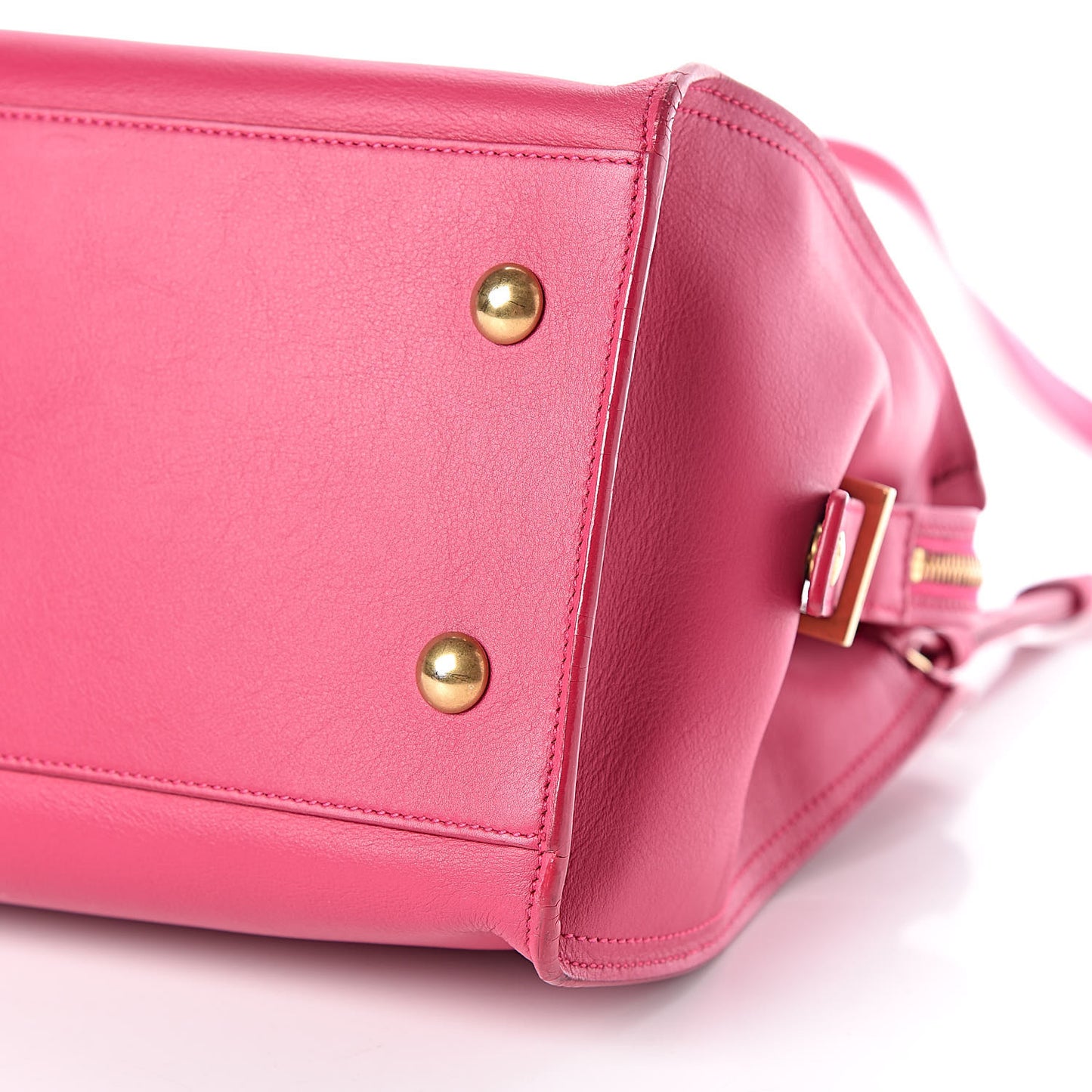Calfskin Small Classic Y Cabas Fuchsia