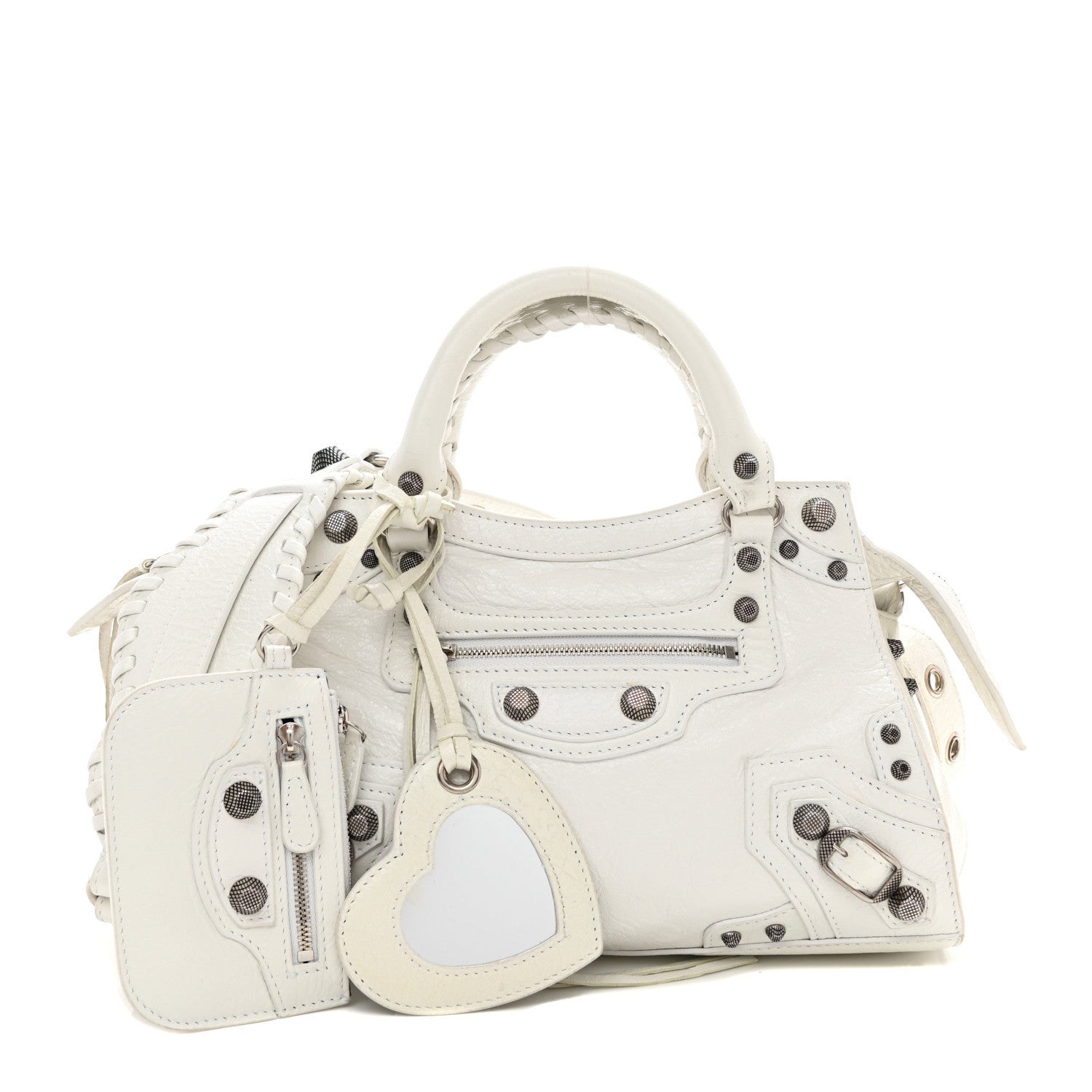 Balenciaga Agneau Arena Neo Cagole Handbag XS Optic White 1 of 11