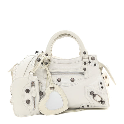 Balenciaga Agneau Arena Neo Cagole Handbag XS Optic White 1 of 11