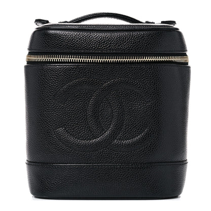 Chanel Caviar Vanity Cosmetic Case Black 1 of 18