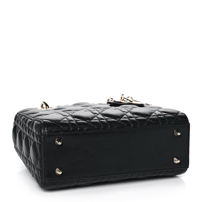 Christian Dior Lambskin Cannage Small My ABCDior Lady Dior Black 3 of 16