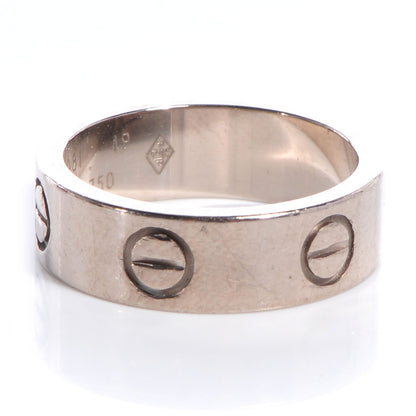 Cartier 18k White Gold 5mm Love Ring Size 49 US 4.75 4 of 5