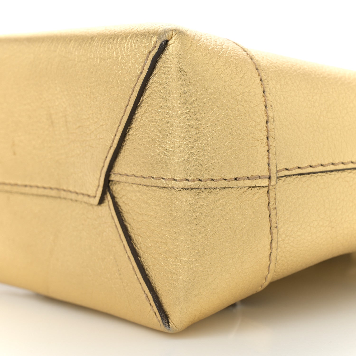 Louis Vuitton Metallic Calfskin Lockme Mini Backpack Gold 9 of 10
