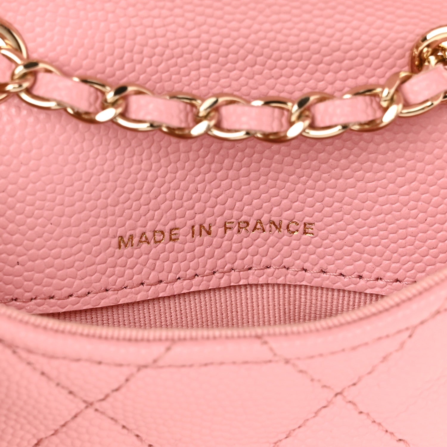 Chanel Caviar Quilted Mini Chain Belt Bag Light Pink 7 of 12