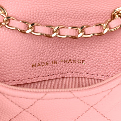 Chanel Caviar Quilted Mini Chain Belt Bag Light Pink 7 of 12