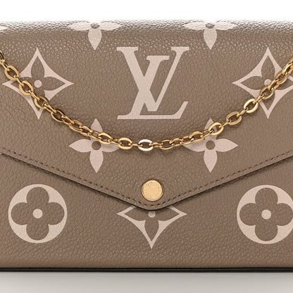 Louis Vuitton Empreinte Monogram Giant Felicie Pochette Tourterelle Creme 10 of 14