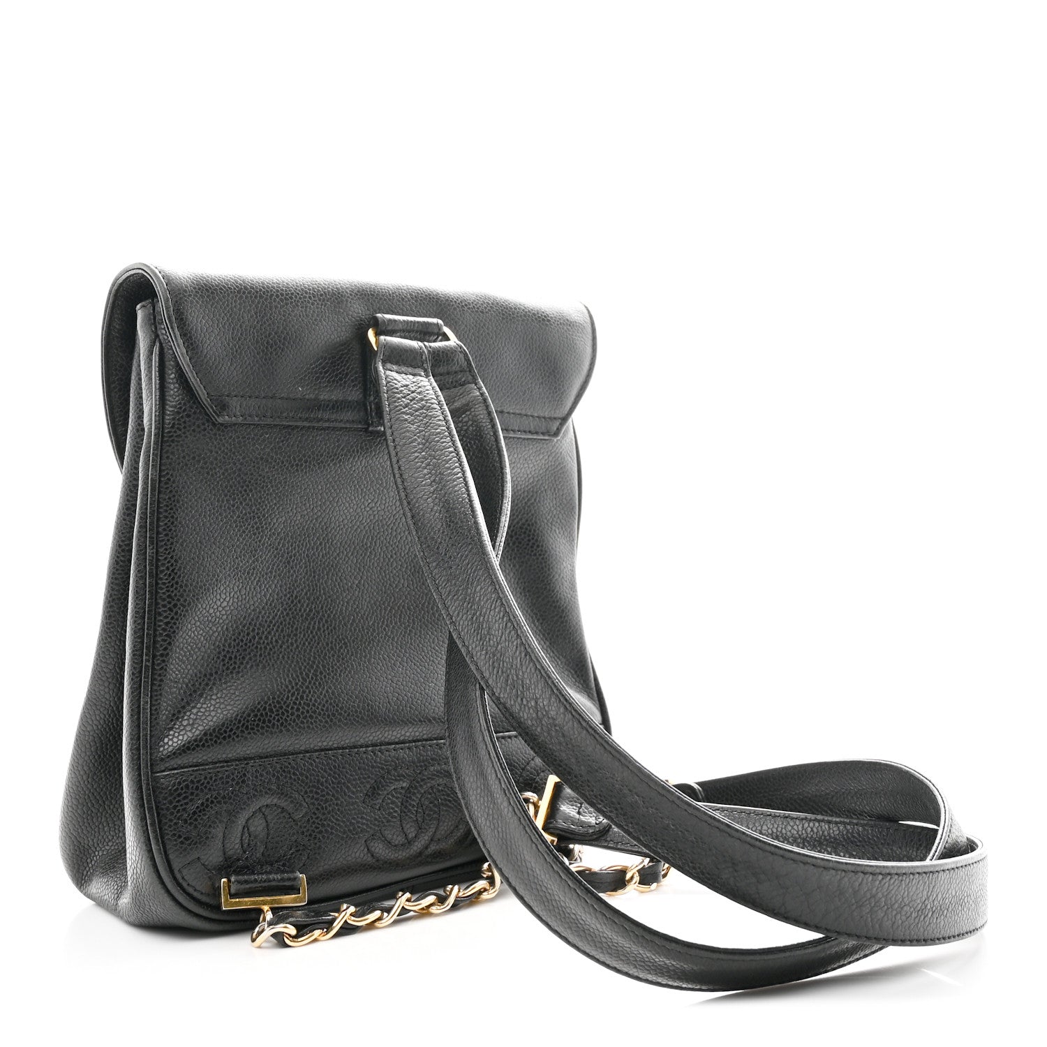 Chanel Caviar CC Backpack Black 3 of 10