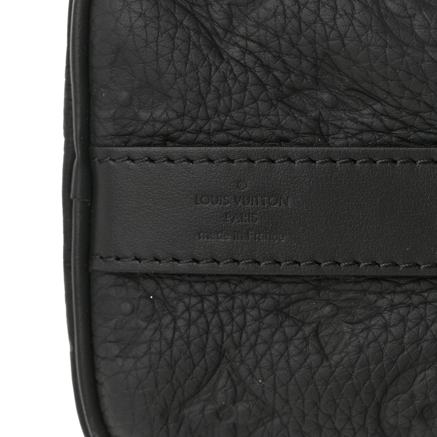 Louis Vuitton Monogram Taurillon Keepall Bandouliere 25 Black 6 of 12