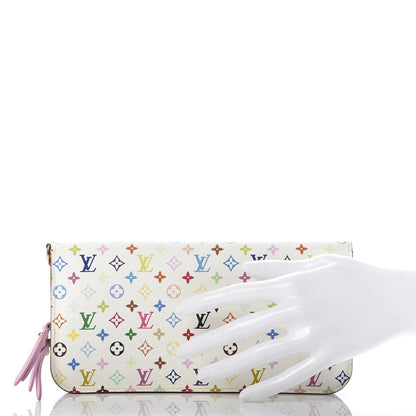 Louis Vuitton Monogram Multicolor Insolite Wallet White Litchi 2 of 12