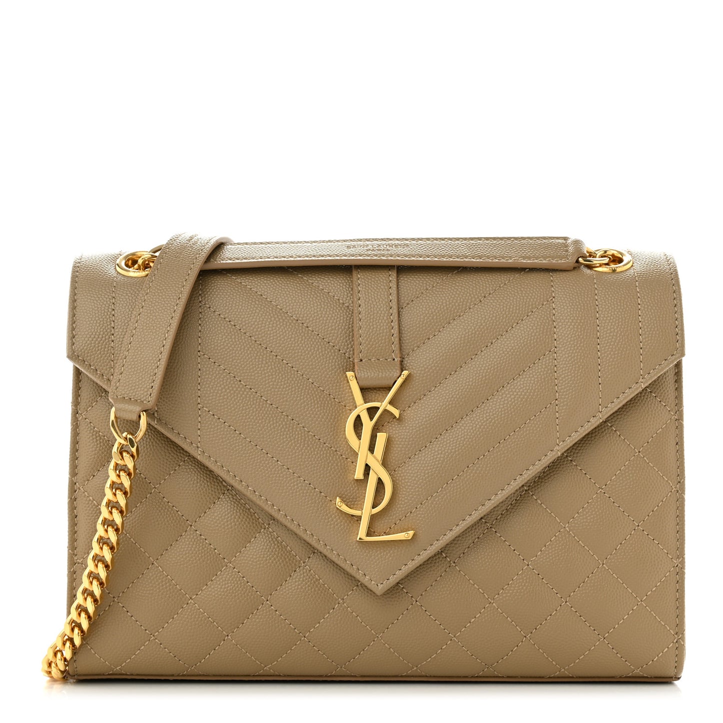 Grain De Poudre Textured Mixed Matelasse Medium Triquilt Monogram Satchel Cork