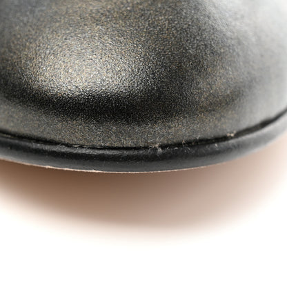 Chanel Metallic Aged Calfskin Quilted CC Cap Toe Ballerina Flats 36.5 Dark Brown 10 of 17