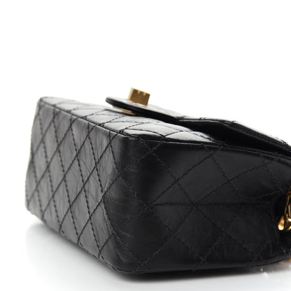 Chanel Aged Calfskin Quilted 2.55 Reissue Mini Flap Black 9 of 9