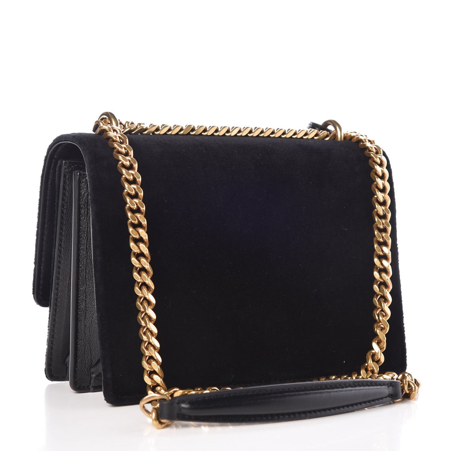 Velvet Small Monogram Sunset Black