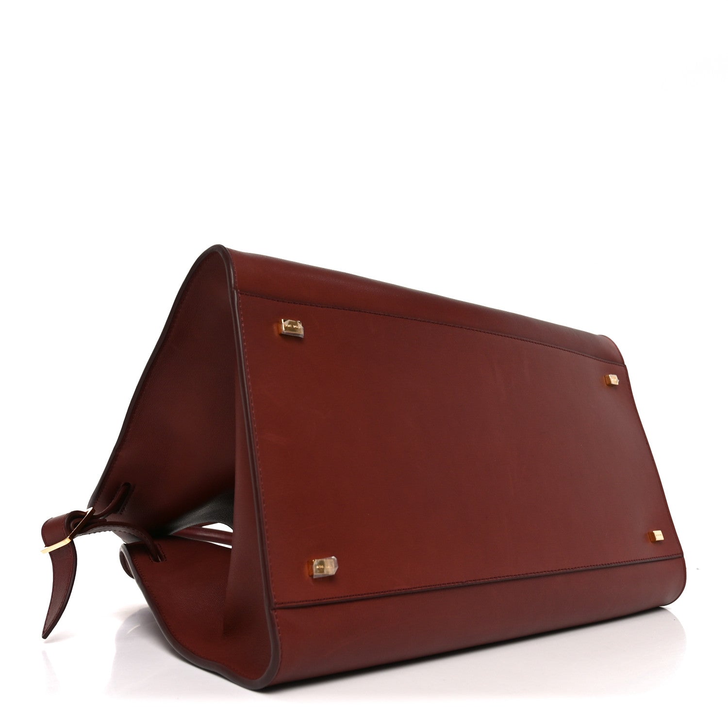 The Row Polished Saddle Calfskin Soft Margaux 15 Cognac 4 of 9