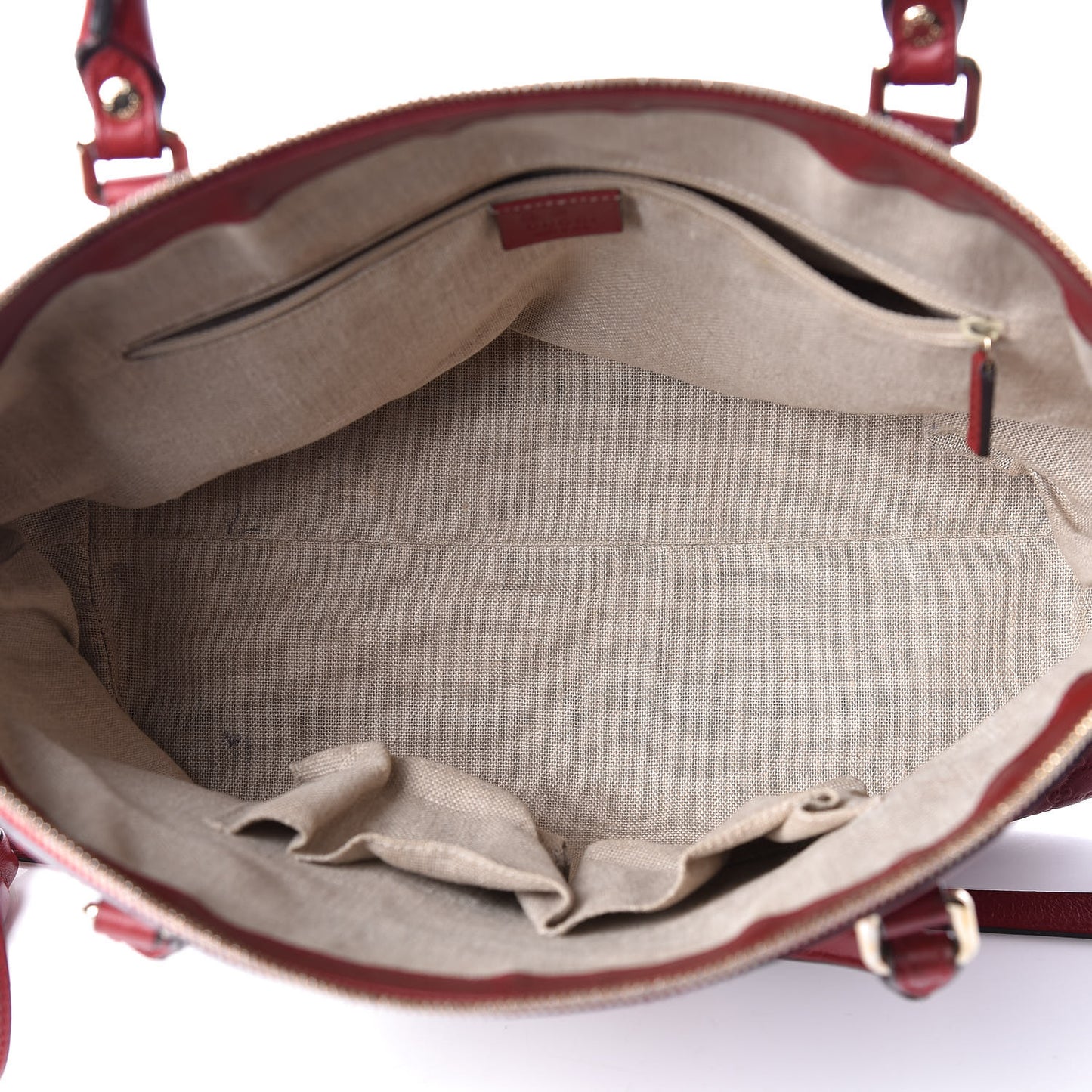 Soft Microguccissima Dome Satchel Red