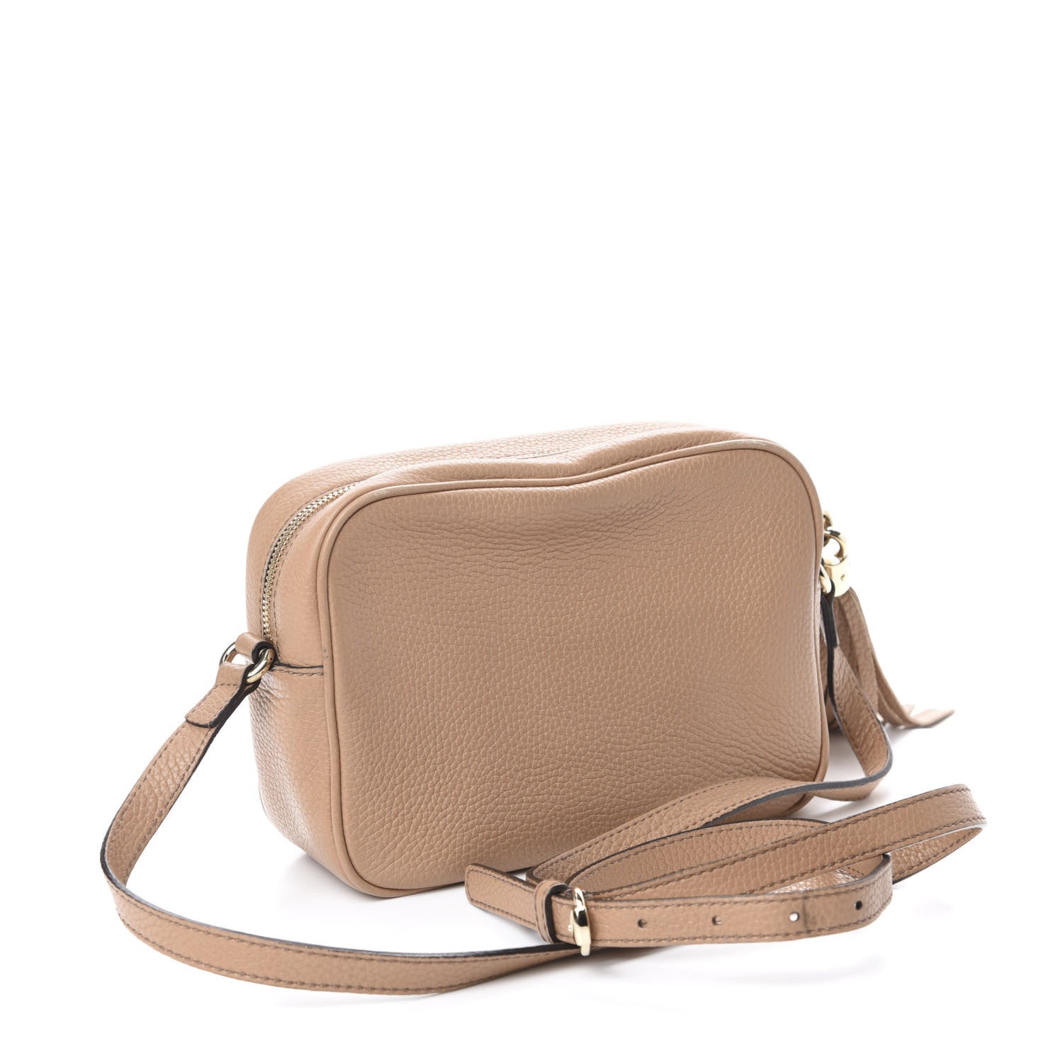 Gucci Pebbled Calfskin Small Soho Disco Bag Rose Beige 3 of 11