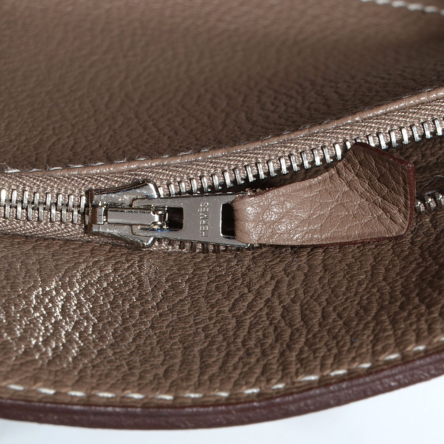 Hermes Taurillon Clemence Jypsiere 34 Etoupe 11 of 20