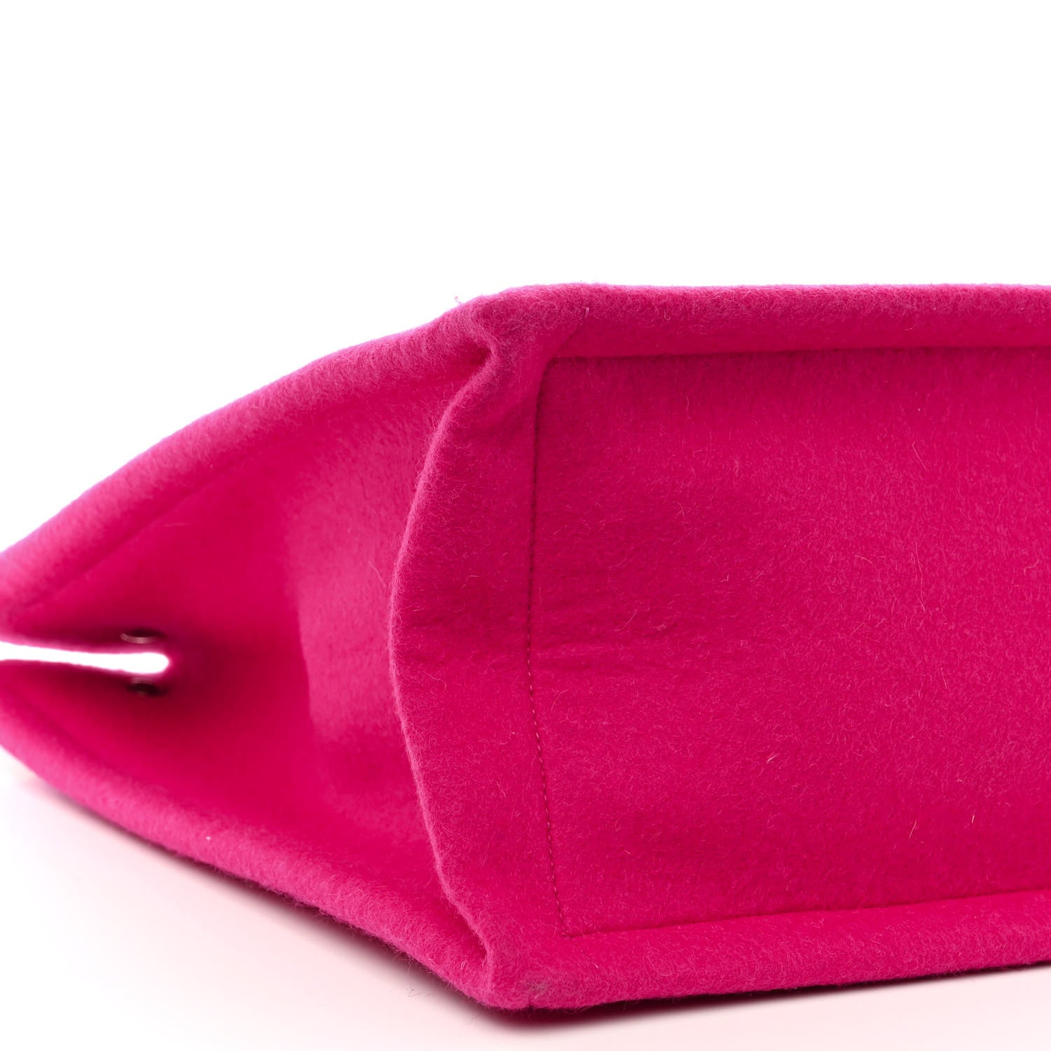 Saint Laurent Wool Rive Gauche Tote Fuchsia 9 of 10
