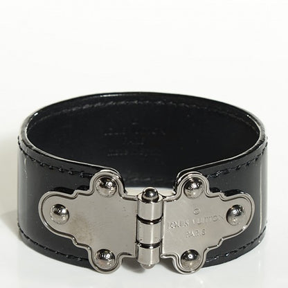 Louis Vuitton Patent Save It Bracelet 19 Black 3 of 14