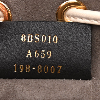 Fendi Vitello Liberty F is Fendi Bi-Color FF 1974 Embossed Mini Mon Tresor Bucket Bag Camelia Aranciata 7 of 10