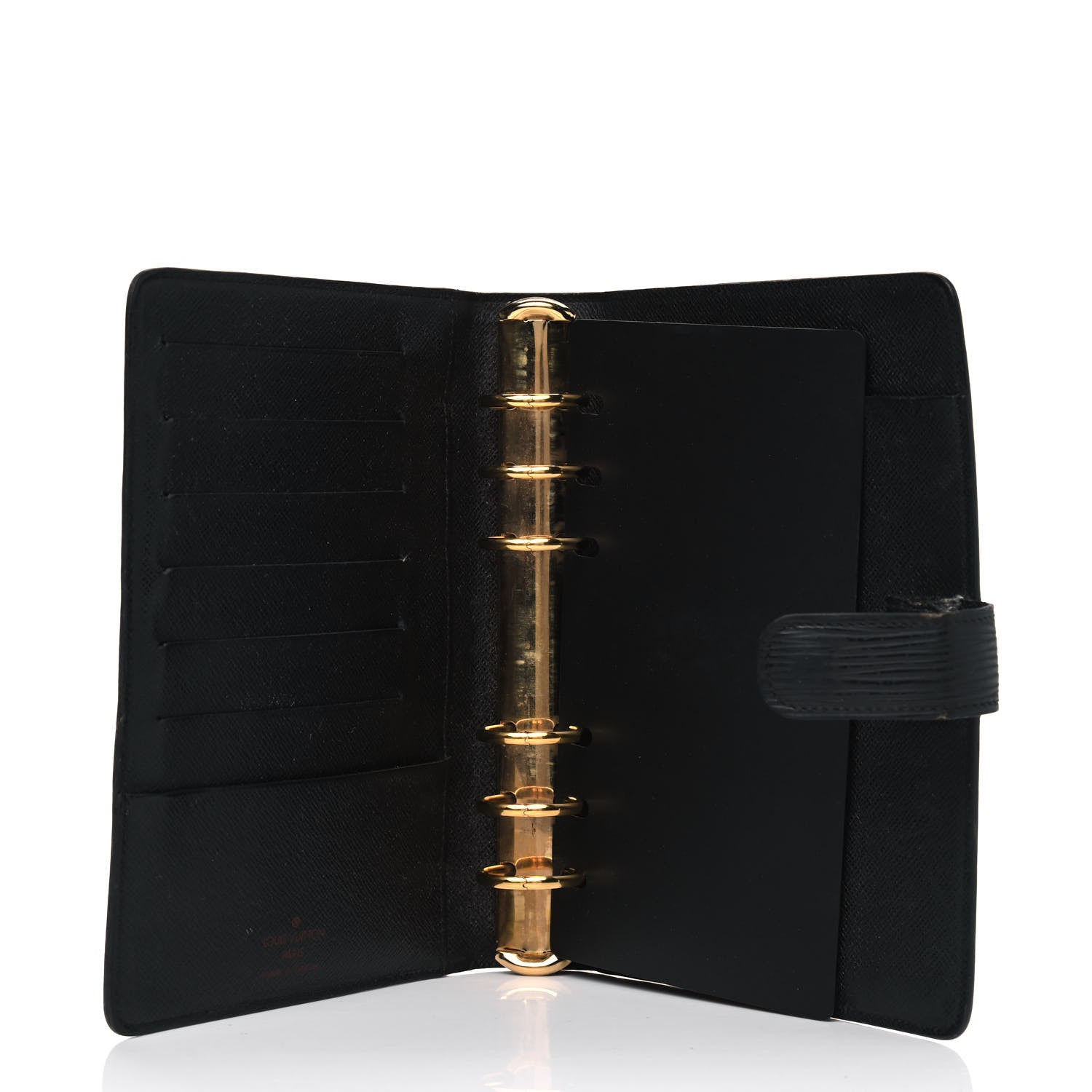 Louis Vuitton Epi Medium Ring Agenda Cover Black 4 of 8
