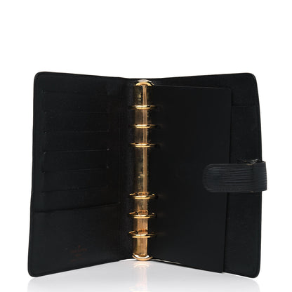 Louis Vuitton Epi Medium Ring Agenda Cover Black 4 of 8