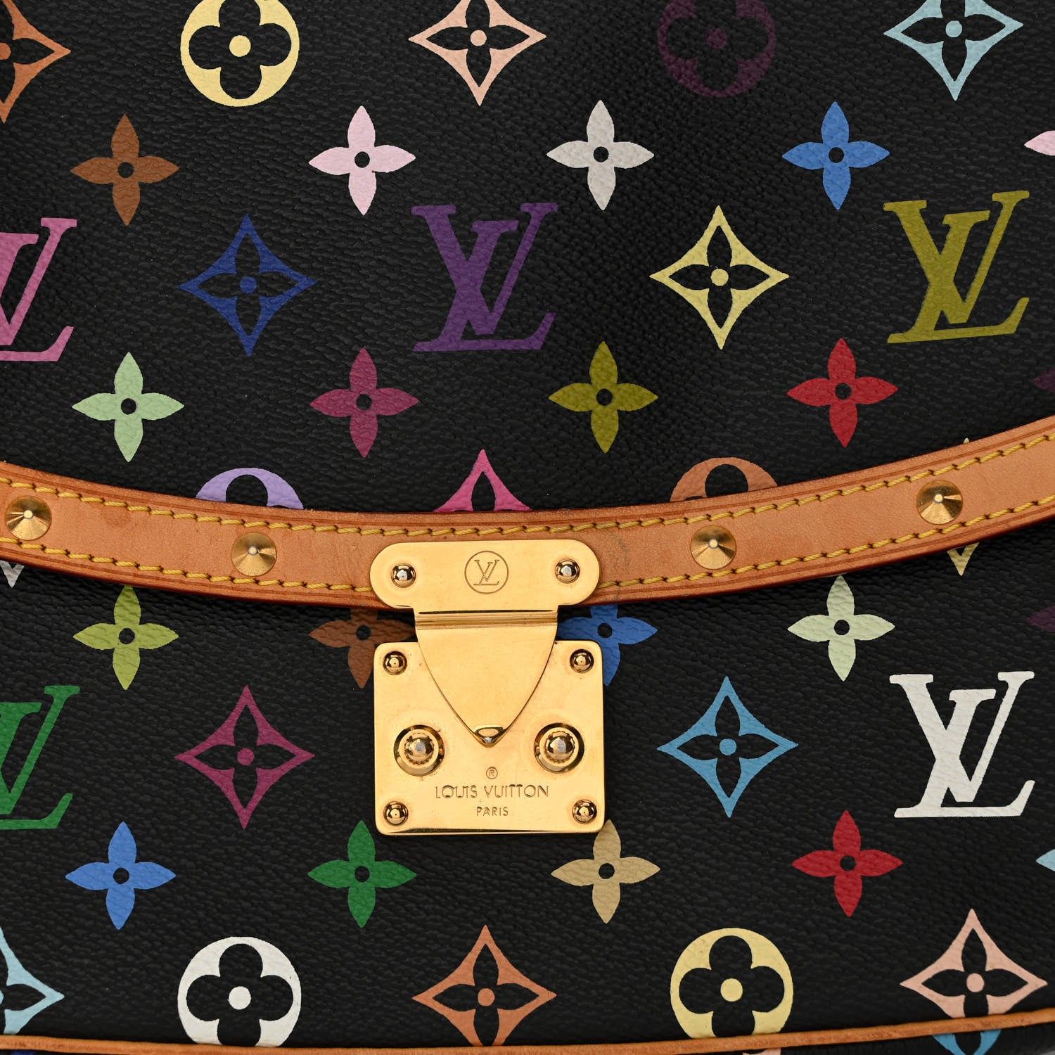 Louis Vuitton Monogram Multicolor Sologne Black 7 of 13
