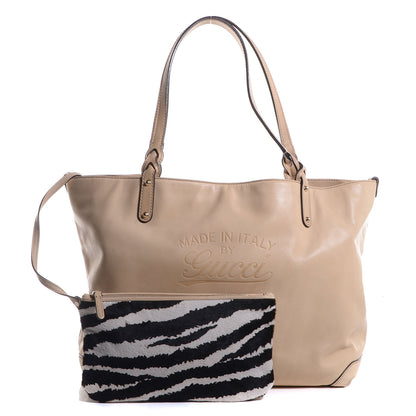 Gucci Leather Medium Craft Tote Khaki 8 of 8