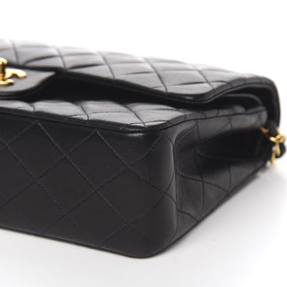 Chanel Lambskin Quilted Medium Double Flap Black 9 of 10