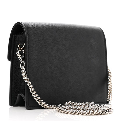 Louis Vuitton Soft Calfskin Mini My Lockme Chain Pochette Black 3 of 13